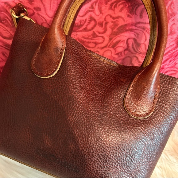 EUC Portland Leather Brown Crossbody Bag - Picture 8 of 14